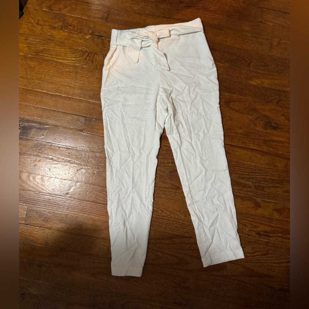 Jules & Leopold white Textured Pants